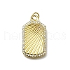 Brass Micro Pave Cubic Zirconia Pendants X-KK-C090-16G-1