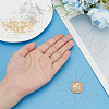   100Pcs 2 Colors Brass Eye Pins KK-PH0010-42-3