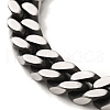 304 Stainless Steel Cuban Link Chain Bracelets for Women Men BJEW-Q341-15G-AS-2