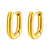 Stylish Stainless Steel Oval Hoop Earrings YV3043-4-1