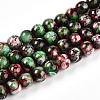 Baking Painted Glass Beads Strands X1-DGLA-N003-8mm-A09-1
