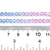 Gradient Color Baking Painted Glass Bead Strands DGLA-A039-T2mm-A019-5