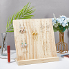 Wood Slanted Back Earring Display Stands EDIS-WH0021-21-5