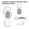 Rectangle Alloy Keychain KEYC-DC00007-2