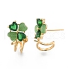 Brass Stud Earring Findings KK-N216-533-5