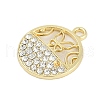 Alloy Micro Pave Rhinestone Pendants FIND-K020-18G-2