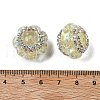 Resin Rhinestone Rondelle Beads OACR-S048-02C-3