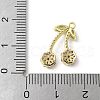 Brass Micro Pave Cubic Zirconia Pendants KK-P290-02E-G-3