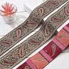 Ethnic Embroidery Polyester Flat Ribbons OCOR-WH0060-39A-4