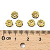 Brass Rhinestone Spacer Beads RB-A014-L6mm-05G-4