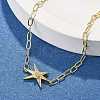S925 Sterling Silver Micro Pave Cubic Zirconia Link & Charm Bracelets for Women BJEW-K276-02G-3