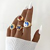 Alloy Enamel Cuff Rings & Finger Rings Set FS-WGD5716-03-1