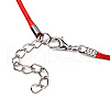 Braided Waxed Cotton Cord Necklace Making MAK-YWC0001-01P-M1-6