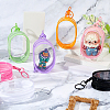 SUPERFINDINGS 7Pcs 7 Colors Oval Transparent PVC Packaging Bags DIY-FH0007-66-4