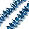 Transparent Electroplate Glass Beads Strands GLAA-K064-06A-HR01-1