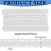FINGERINSPIRE 10M Polycotton Pleated Elastic Lace Ribbon OCOR-FG0002-62B-02-2