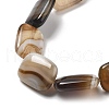 Natural Banded Agate Beads Strands G-K392-B04-13x18mm-4