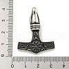 Viking 316 Surgical Stainless Steel Pendants STAS-E212-85AS-3