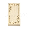 Recatangle Flower Frame Brass Stamp Heads AJEW-M037-02G-2