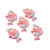 Opaque Resin Pendants RESI-J023-11C-3