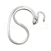 Non-Tarnish 201 Stainless Steel Herringbone Chain Necklaces X-NJEW-M187-06P-3