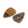 Natural & Synthetic Mixed Stone Heart Pendants G-M454-04-2