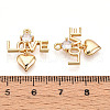 Brass Micro Pave Cubic Zirconia Pendants KK-N261-86G-3
