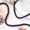 Synthetic Black Stone Beads Strands X-GSR6mmC044-6