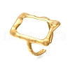 304 Stainless Steel Open Cuff Rings RJEW-M072-05G-2