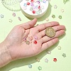 60Pcs 10 Colors Transparent Glass Beads GLAA-YW0003-83-5