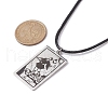 Tarot Card 201 Stainless Steel Pendant Necklaces NJEW-JN04496-01-3