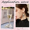 SUNNYCLUE 100Pcs 5 Size 316 Surgical Stainless Steel Wine Glass Charms Rings STAS-SC0007-24-5
