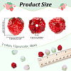  36Pcs 3 Colors Handmade Lampwork Beads LAMP-NB0002-04-2