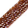 Electroplate Glass Beads Strands EGLA-A044-T3mm-B02-1