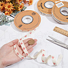 30 Yards Cotton Heart Word Printed Ribbon OCOR-WH0086-87F-3