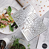 Cooking Theme Custom Stainless Steel Cutting Dies Stencils DIY-WH0289-036-7