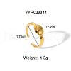 Stainless Steel Cuff Open Rings for Women GR5544-4-2