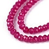 Lab Grown Red Corundum Beads Strands G-G106-A45-05-3