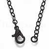 Brass Cable Chain Necklaces X-MAK-T006-06A-3