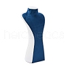 Bust Shaped PU Leather Jewelry Display Stands for Necklaces AJEW-A068-03C-2