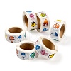 6 Rolls 2 Style Ocean Themed Pattern Children Cartoon Stickers DIY-LS0003-30-4