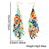 Bohemian Style Flower Tassel Dangle Earrings KT1852-4