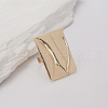 Geometric Zinc Alloy Statement Rings for Women FS6214-1-1
