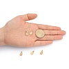 Ion Plating(IP) 304 Stainless Steel Stamping Blank Tag Charms STAS-I311-25G-5