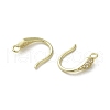 Brass Micro Pave Cubic Zirconia Earring Hooks KK-C048-14J-G-2