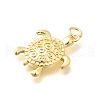 Brass Micro Pave Cubic Zirconia Pendants KK-Q040-02F-G-2
