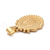 PVD Vacuum Plating 201 Stainless Steel Pendants STAS-P314-28G-3