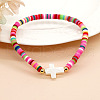 Bohemian Style Handmade Cross Polymer Clay Bracelets VQ7310-4