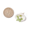 Cylinder Seed Beaded Starfish & Shell Pendants PALLOY-MZ00547-05-2
