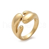 304 Stainless Steel Cuff Rings for Women RJEW-A063-01F-G-2